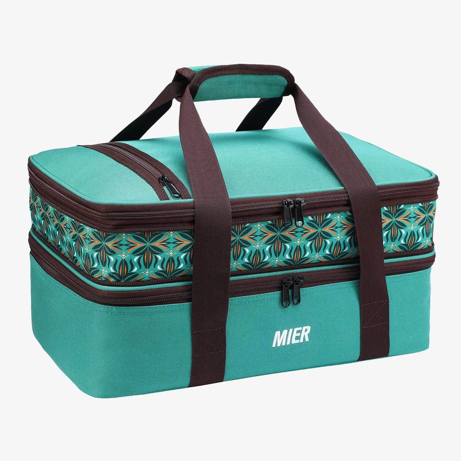 Insulated Double Casserole Carrier Bag Thermal Lunch Tote