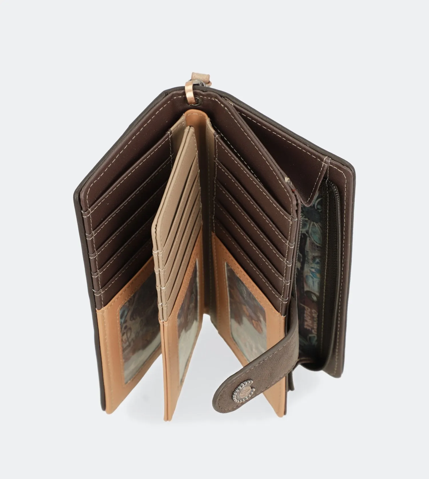 Ixchel Big wallet with a zip
