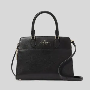 KATE SPADE Madison Saffiano Leather Small Satchel Black RB-KC437