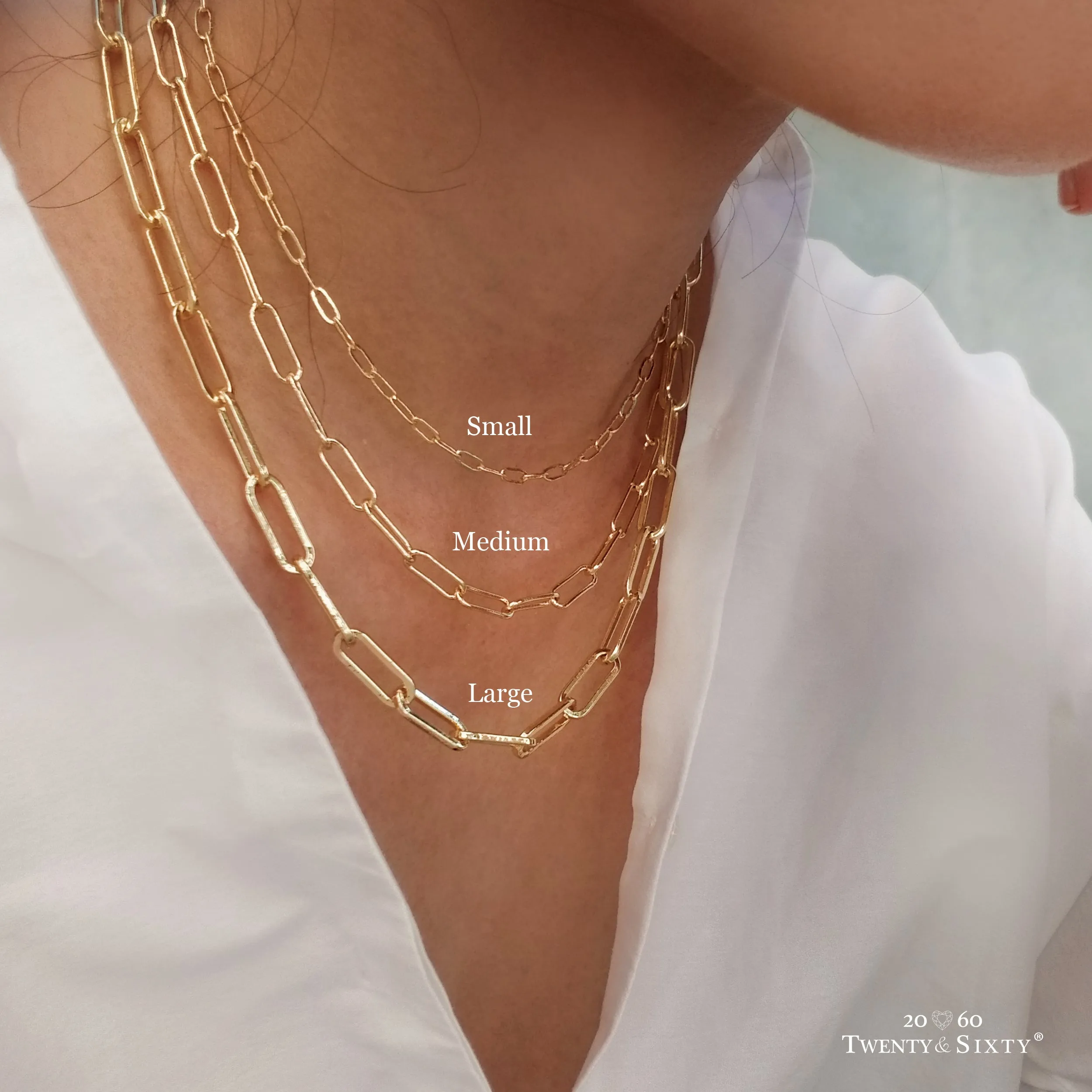 Kelly Gold Link Chain Necklace
