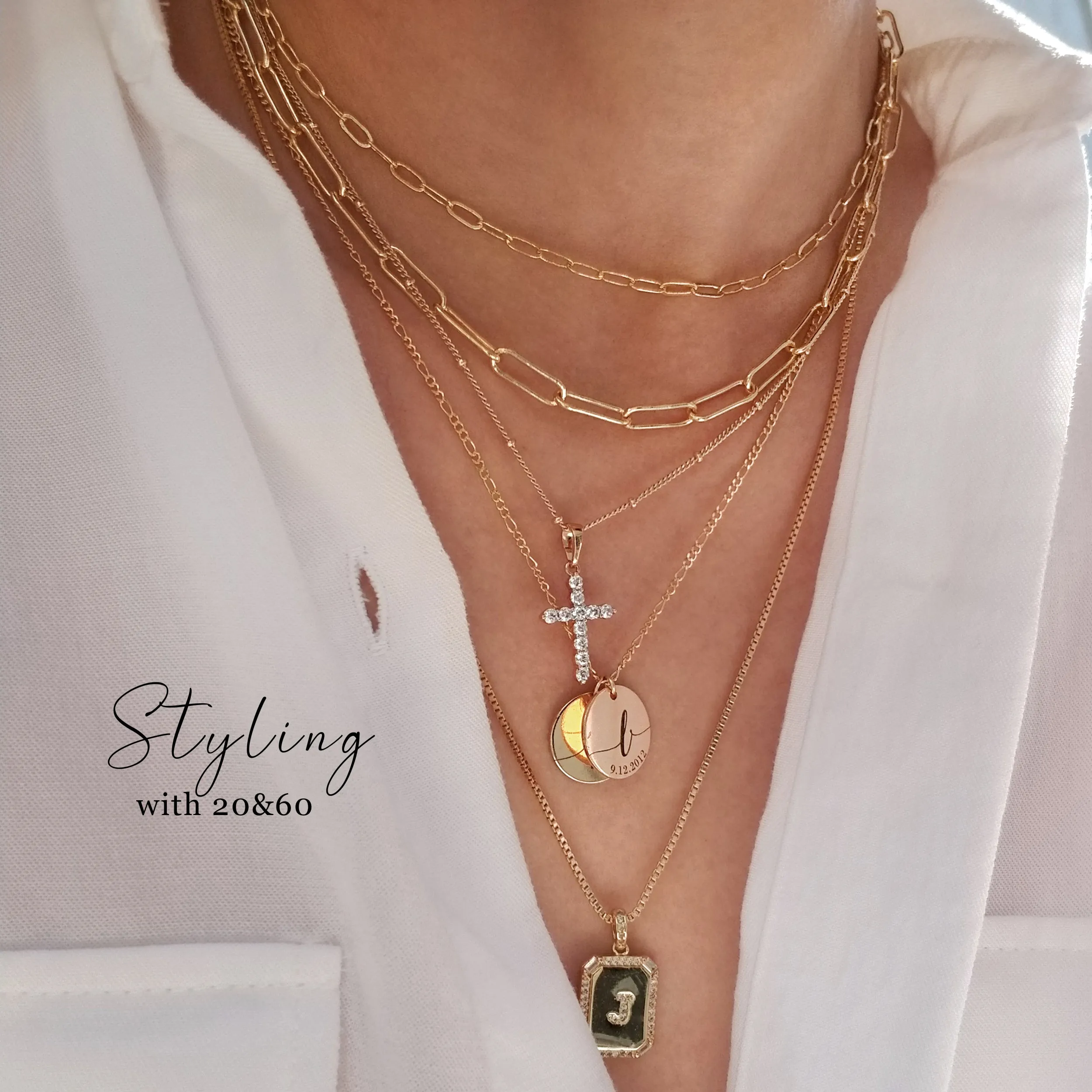 Kelly Gold Link Chain Necklace