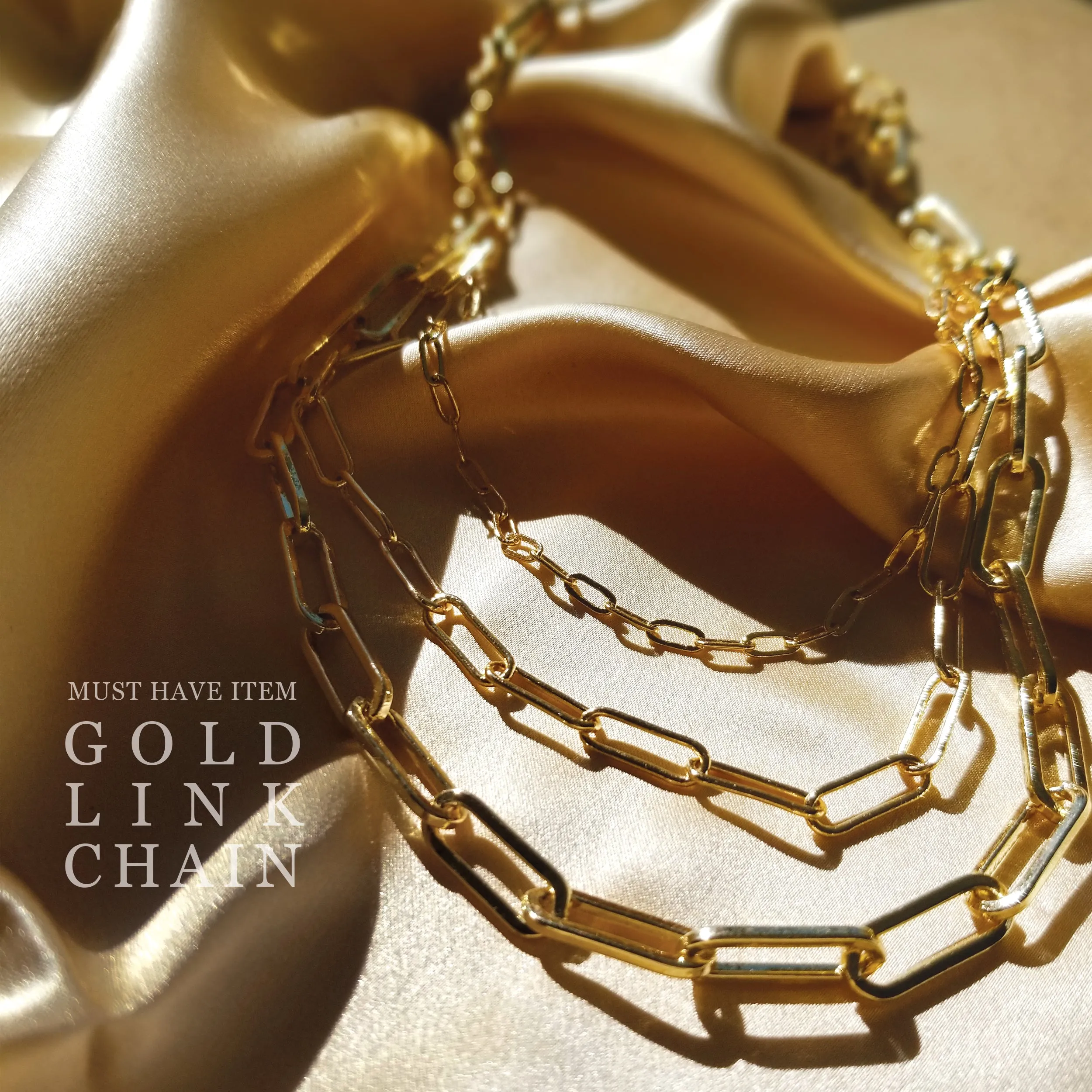 Kelly Gold Link Chain Necklace
