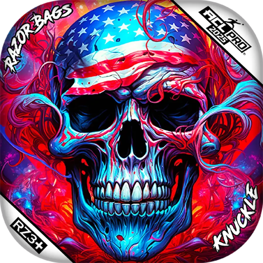 Knuckle | Skull Merica | ACL PRO Razor Cornhole Bags