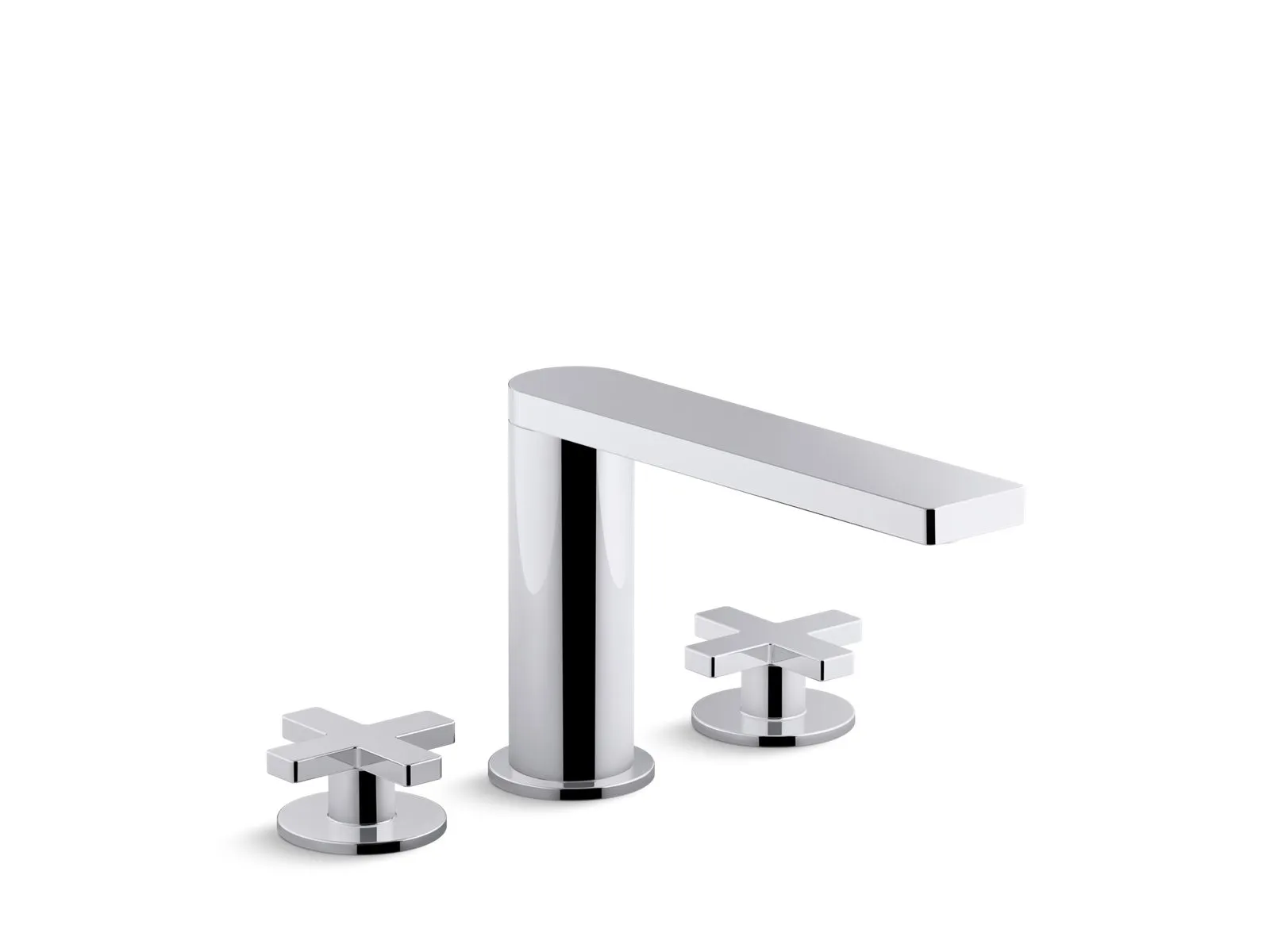 KOHLER K-73081-3 Composed Deck-mount bath faucet with cross handles