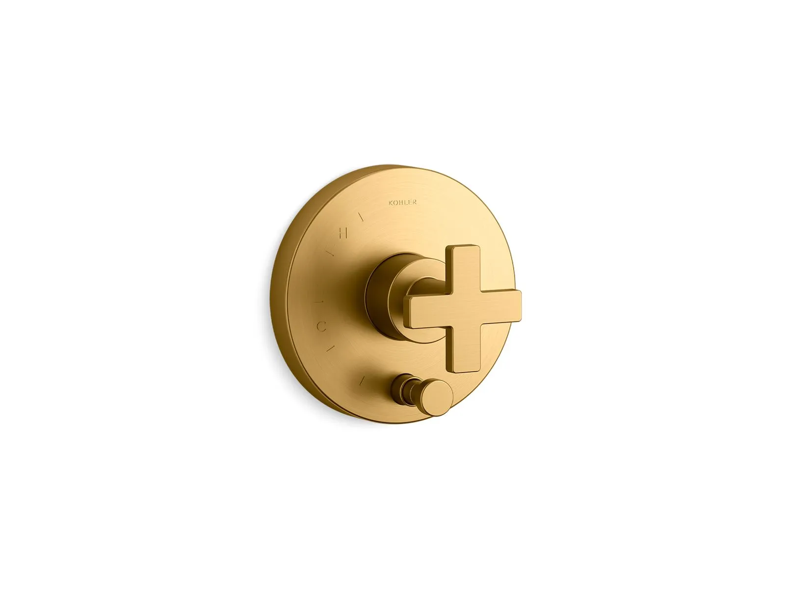 KOHLER K-T73117-3 Composed Rite-Temp valve trim with push-button diverter and cross handle