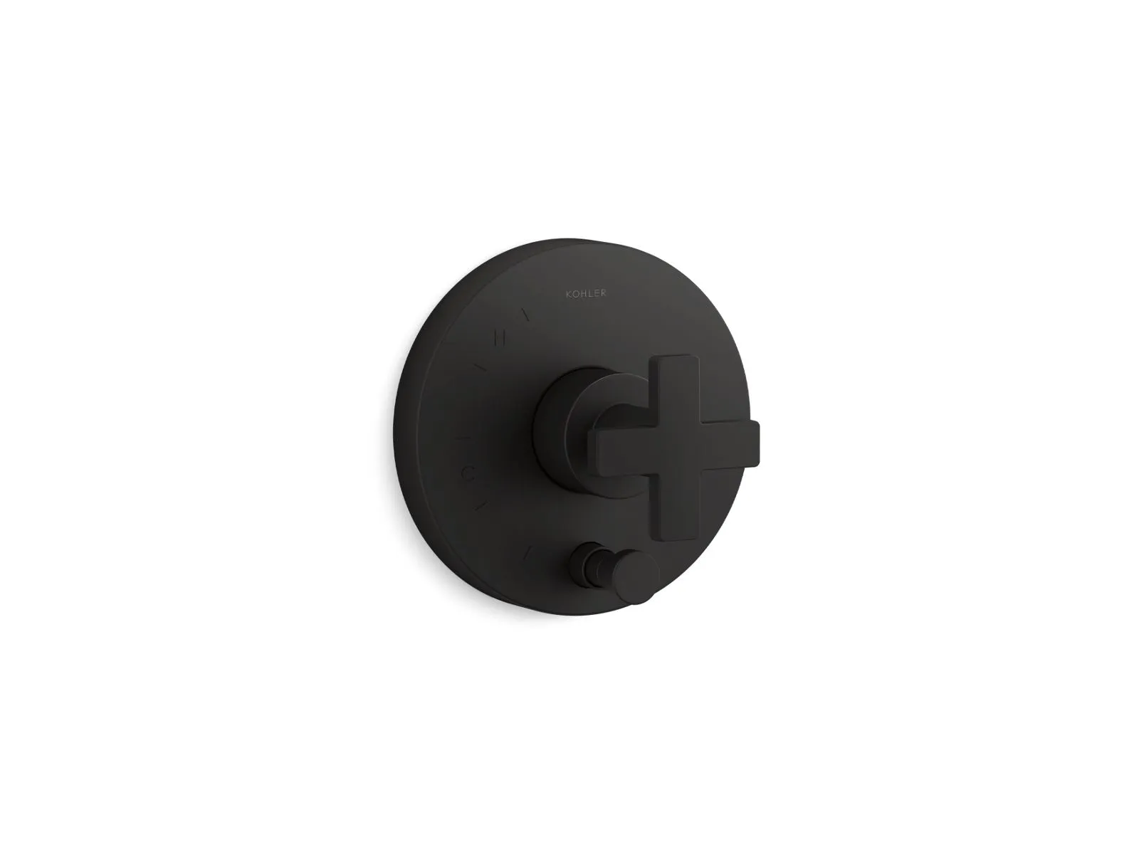 KOHLER K-T73117-3 Composed Rite-Temp valve trim with push-button diverter and cross handle