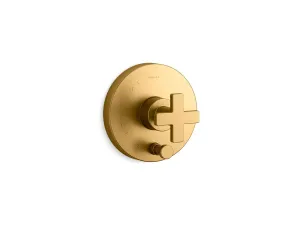 KOHLER K-T73117-3 Composed Rite-Temp valve trim with push-button diverter and cross handle