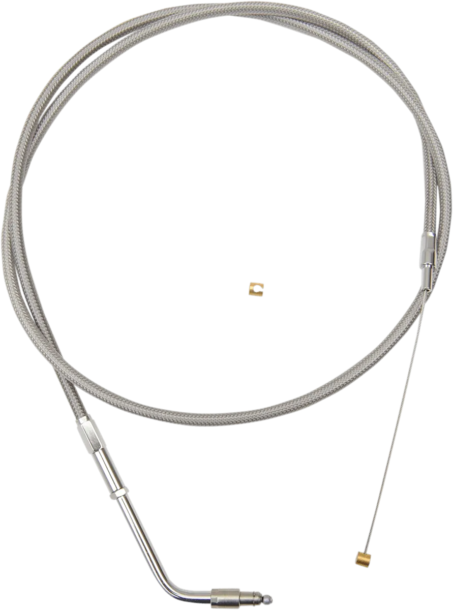 LA Choppers LA-8210TH16 Stainless Steel Throttle Cable Kit - 15in.-17in. Ape Hangers