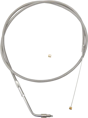 LA Choppers LA-8210TH16 Stainless Steel Throttle Cable Kit - 15in.-17in. Ape Hangers