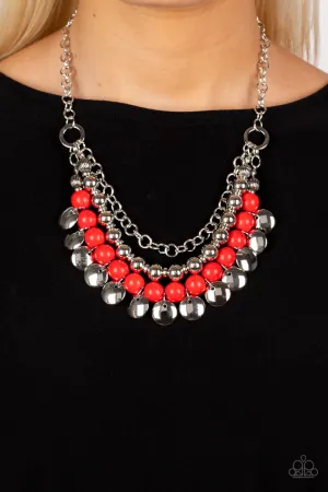 Leave Her Wild - Red Necklace  - Paparazzi Accessories