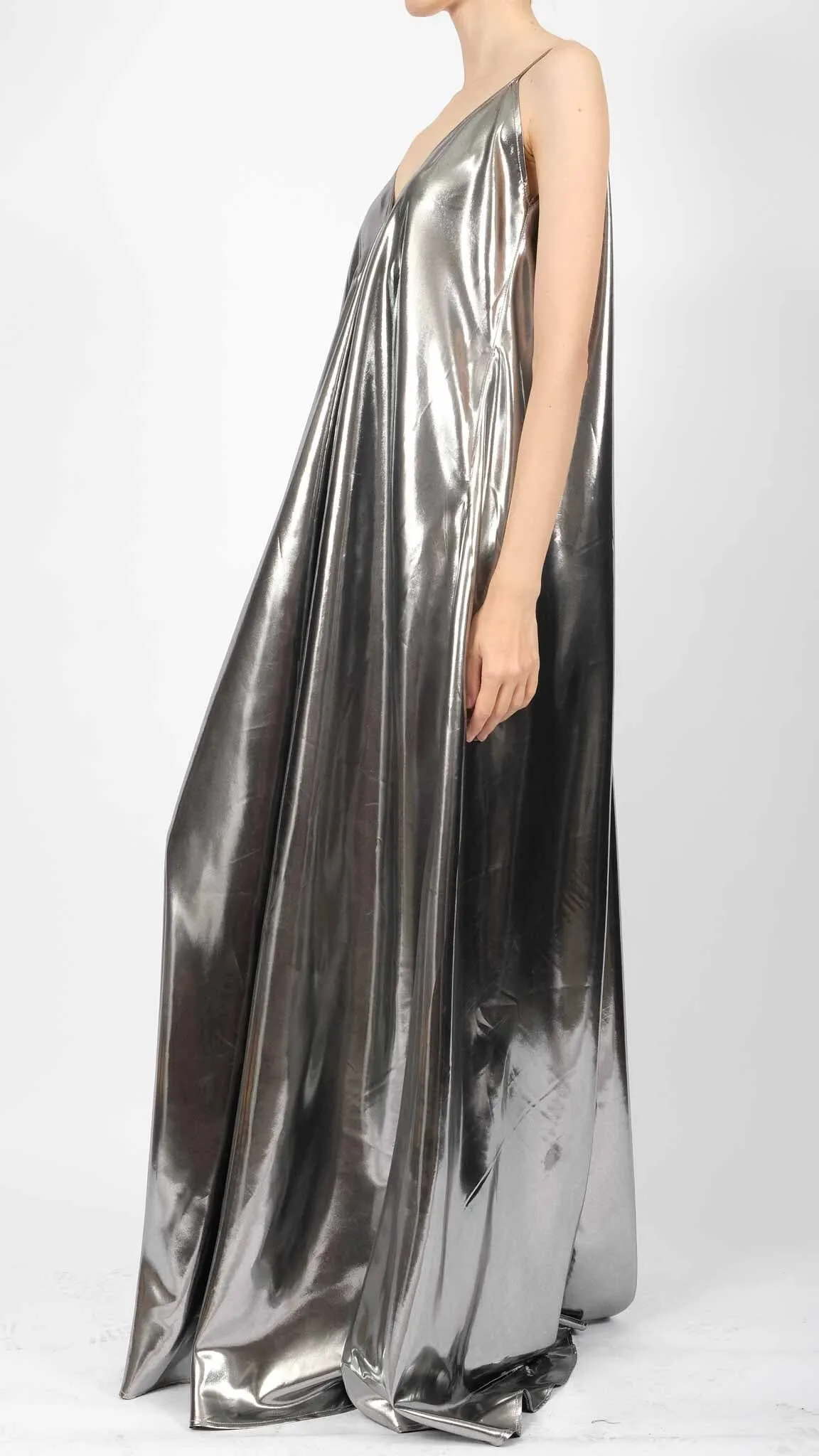 Liquid Metal Maxi Dress