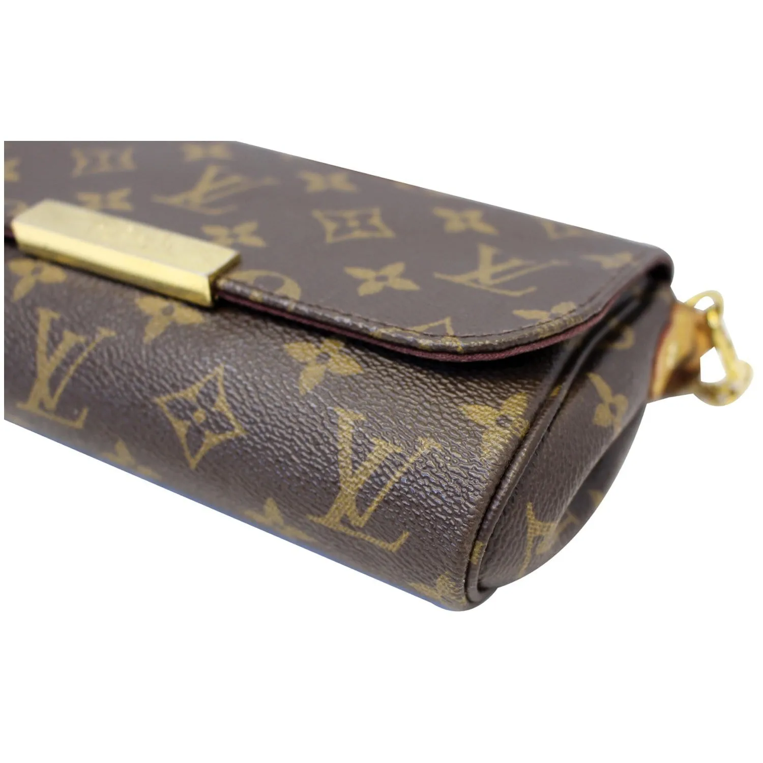 LOUIS VUITTON Favorite PM Monogram Canvas Crossbody Bag Brown