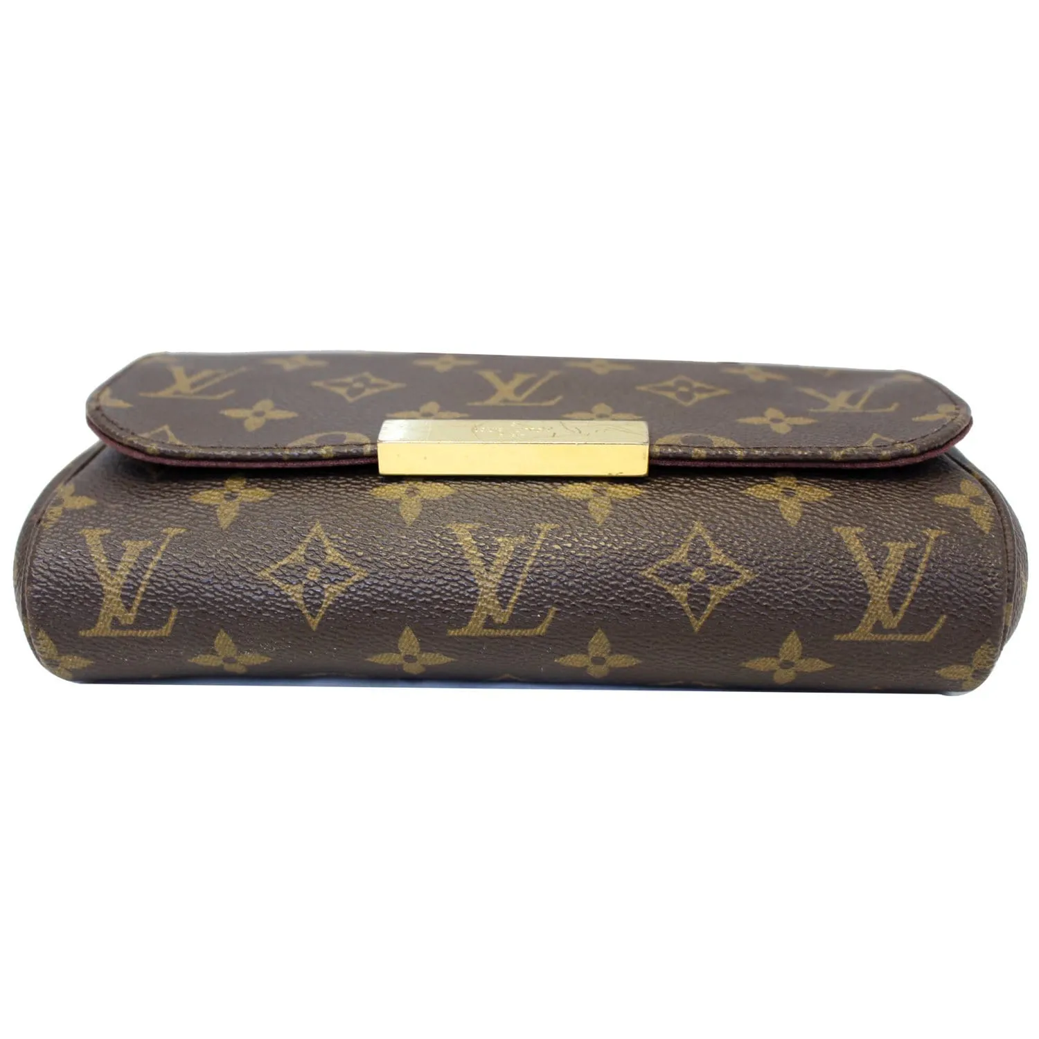 LOUIS VUITTON Favorite PM Monogram Canvas Crossbody Bag Brown