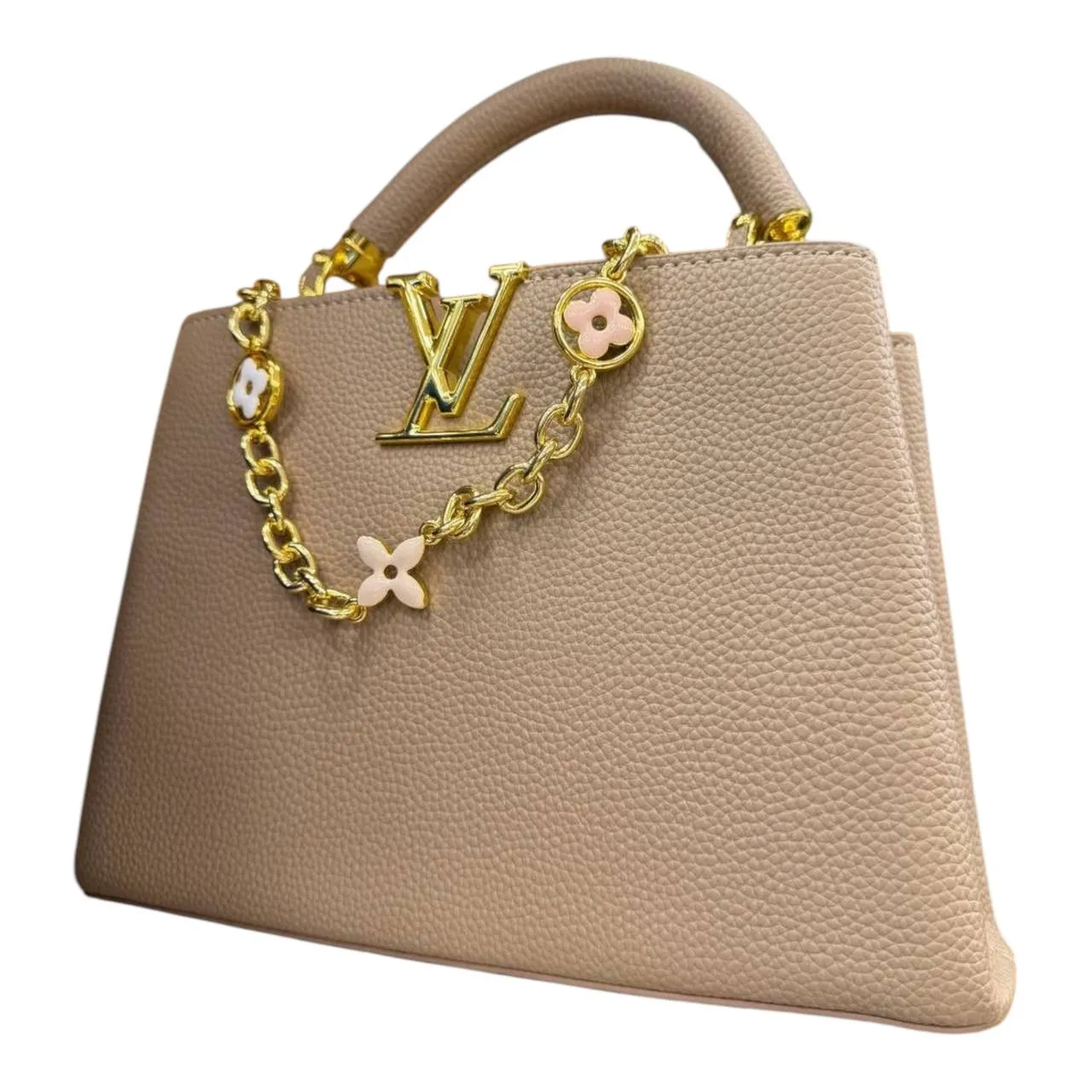 Louis Vuitton Nude Blossom Handbag – Gold Floral Edition 🤍🌸