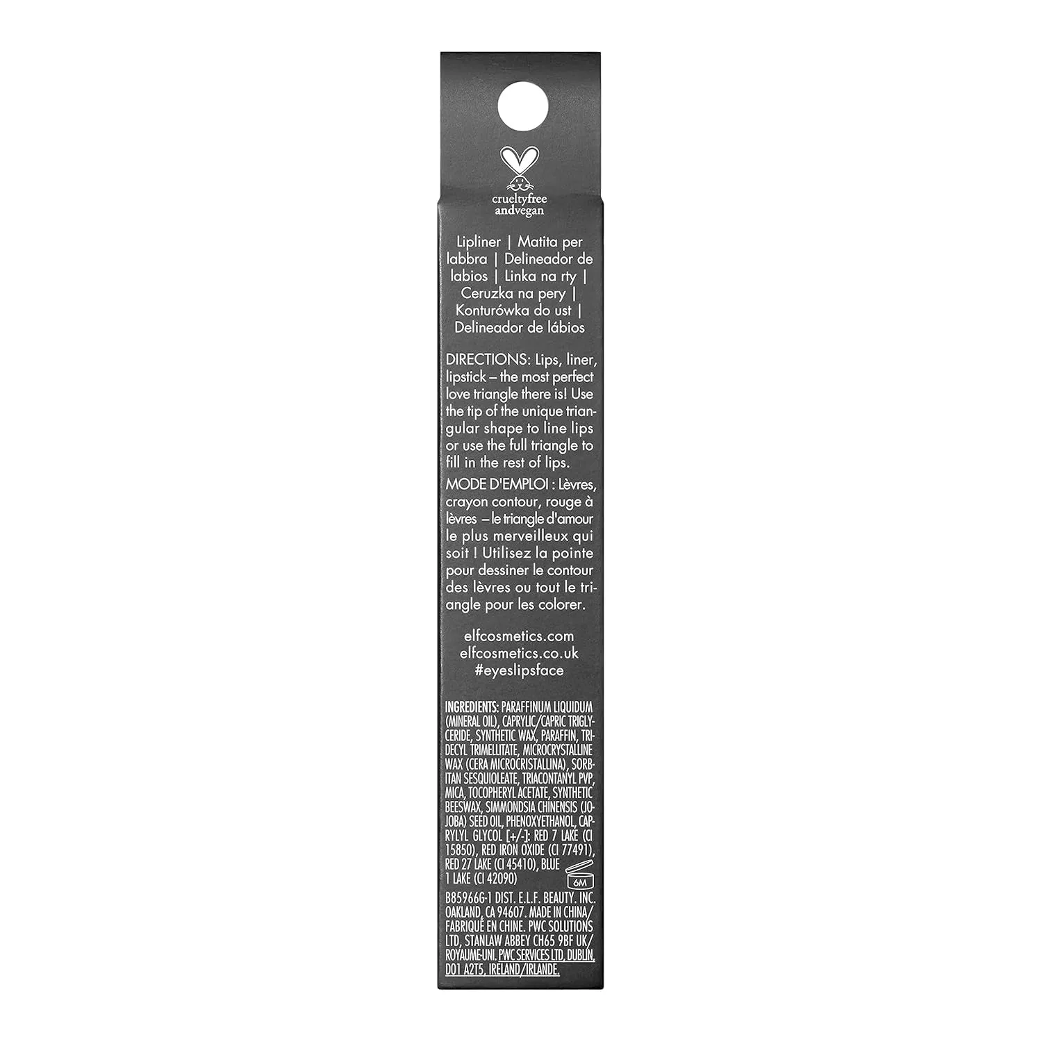 Love Triangle Lip Filler Liner, 2-In-1 Lipliner Pencil for Sculpting & Filling, Long-Lasting Intense Color, Vegan & Cruelty-Free, Soft Pink