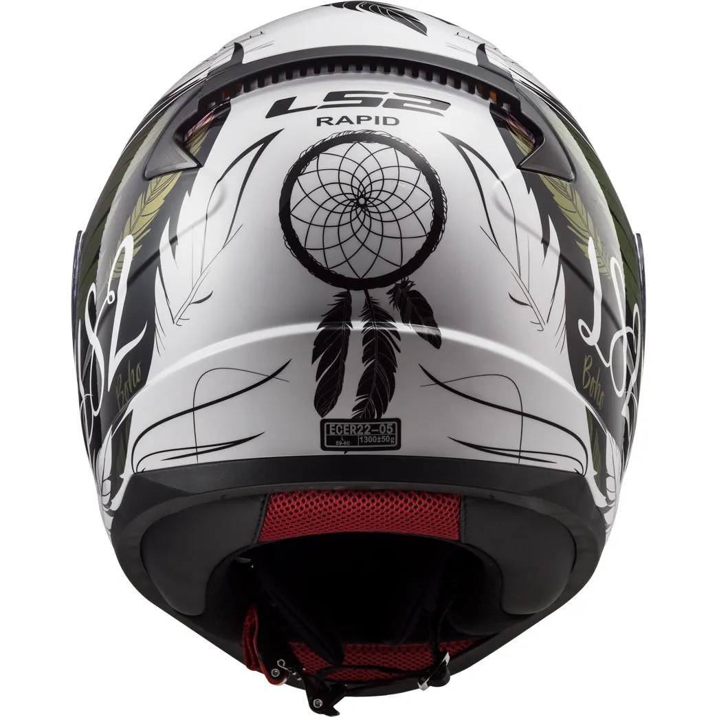 LS2 Helmets Rapid Mini Dream Catcher Motorcycle Full Face Helmet