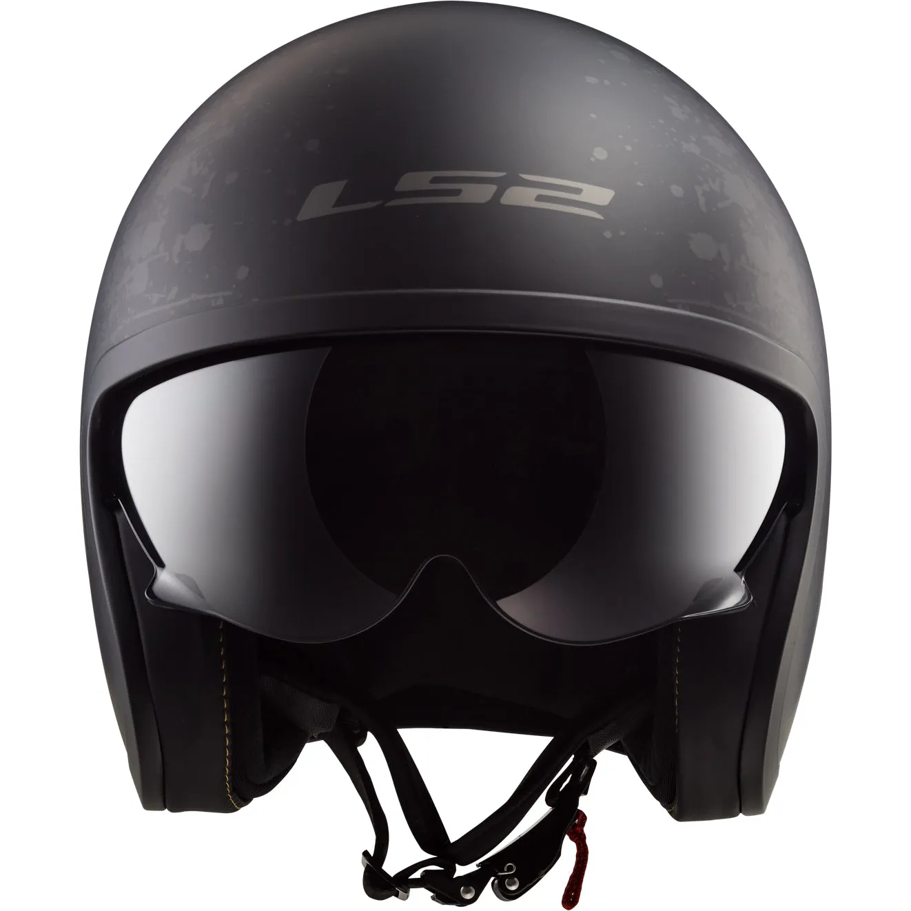 LS2 Helmets Spitfire Black Flag Motorcycle Open Face & 3/4 Helmet