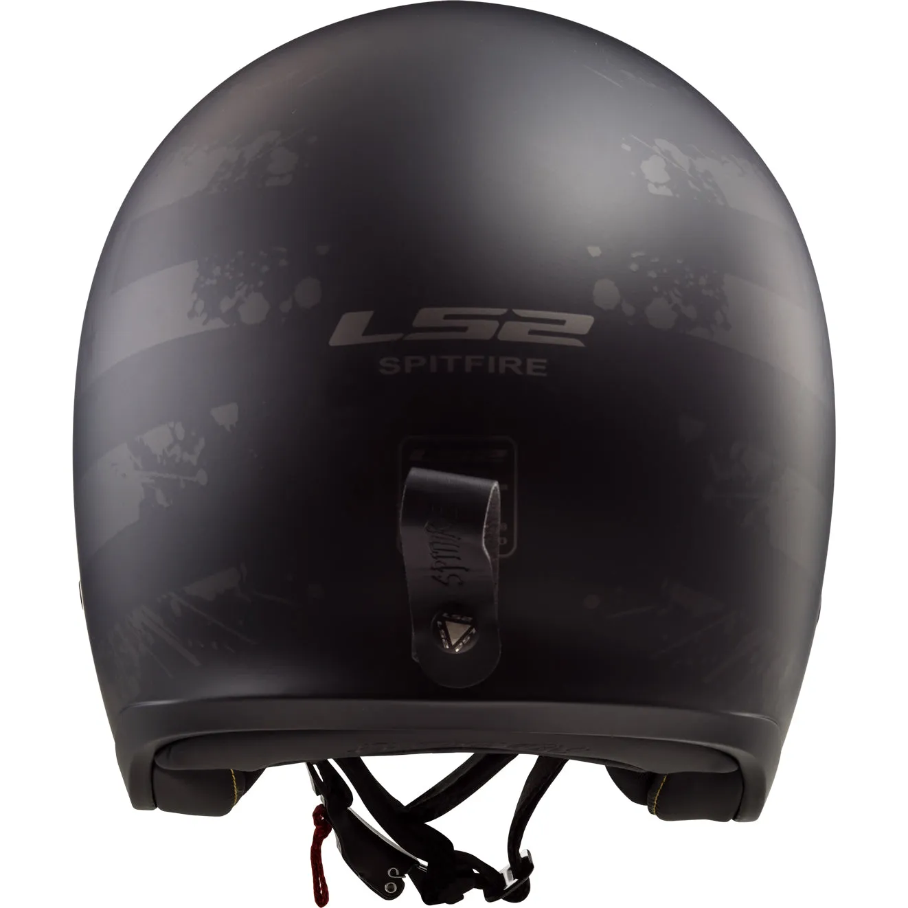 LS2 Helmets Spitfire Black Flag Motorcycle Open Face & 3/4 Helmet
