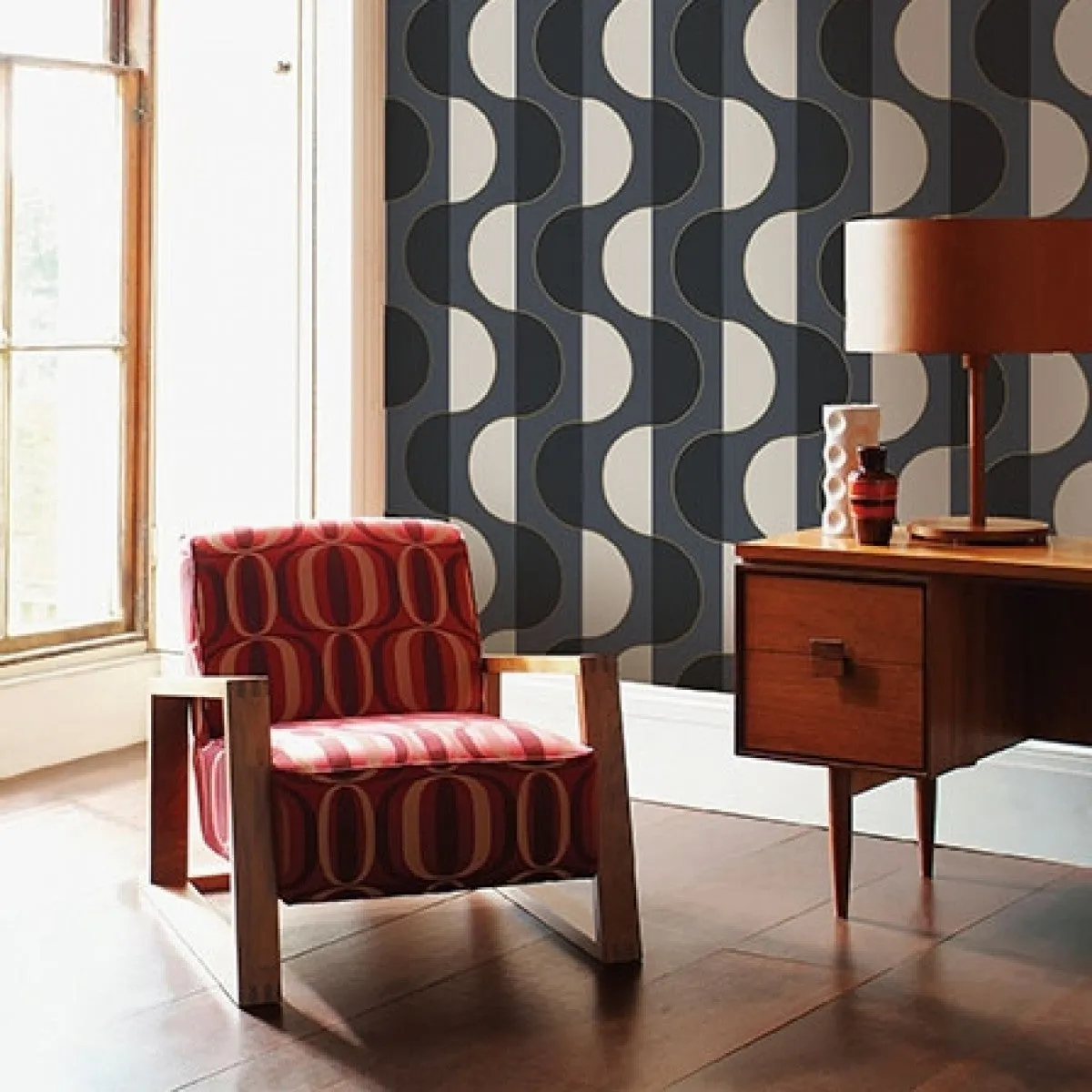 Luna Midnight LU549 Self-Adhesive Wallpaper