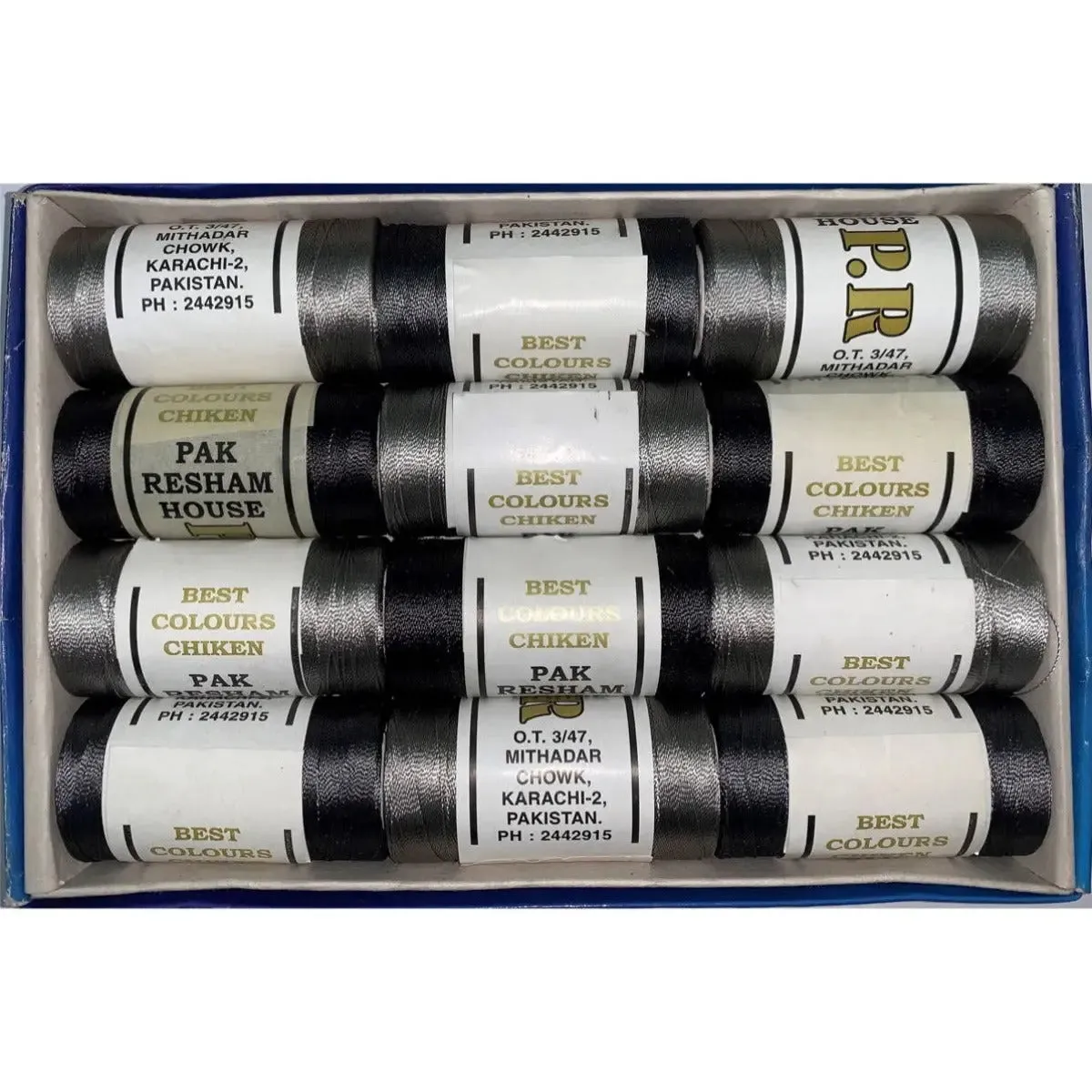 Machine Embroidery Threads - Box Of 12 Reels ** BUY 2 GET 1 FREE !!!