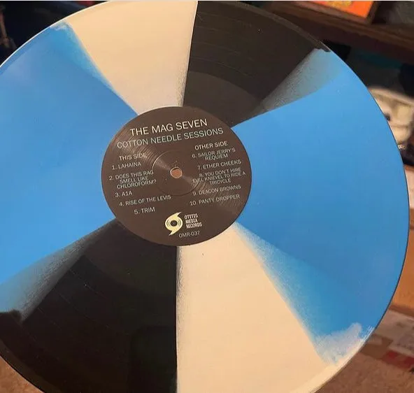 Mag Seven, The – Cotton Needle Sessions [Blue, white and black vinyl; Surf Rock] – New LP