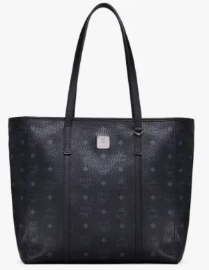 MCM Toni Shopper-MWPAATN03- Black- Medium
