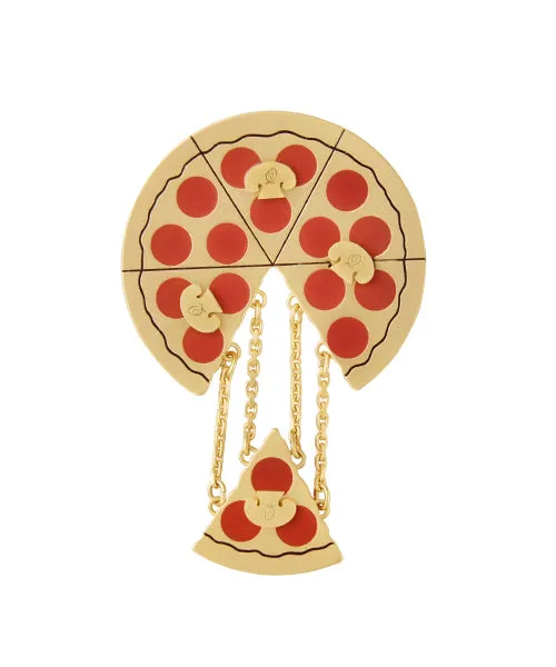 Melted Cheese Pepperoni Pizza Brooch【Japan Jewelry】