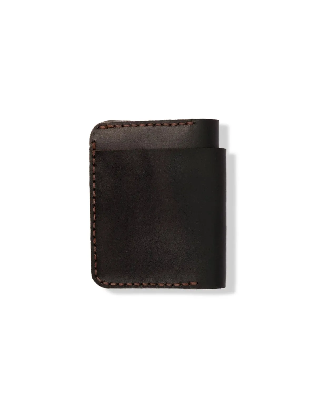 Men’s Dark Brown Leather Wallet – Slim Bifold