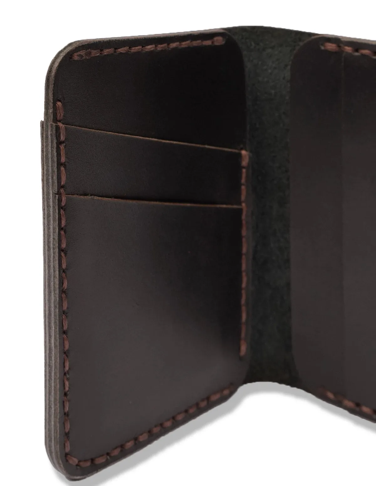 Men’s Dark Brown Leather Wallet – Slim Bifold