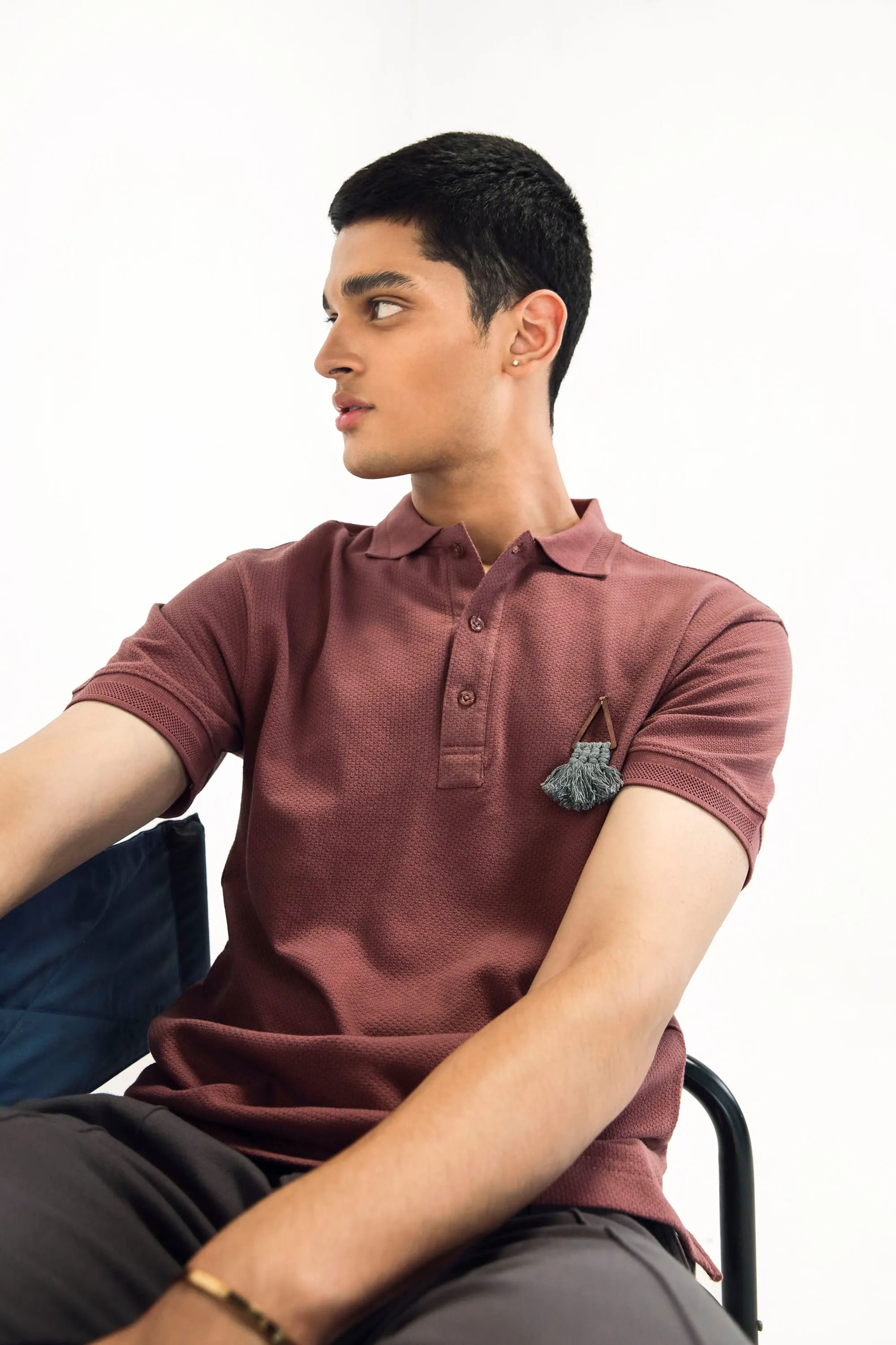 Mesa Rose Jacquard Polo Shirt