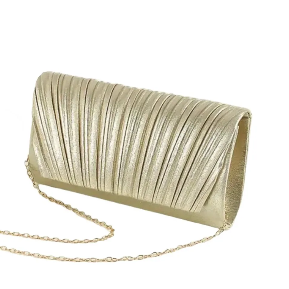 Metallic Gold Clutch Evening Bag