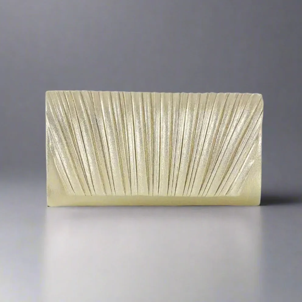 Metallic Gold Clutch Evening Bag