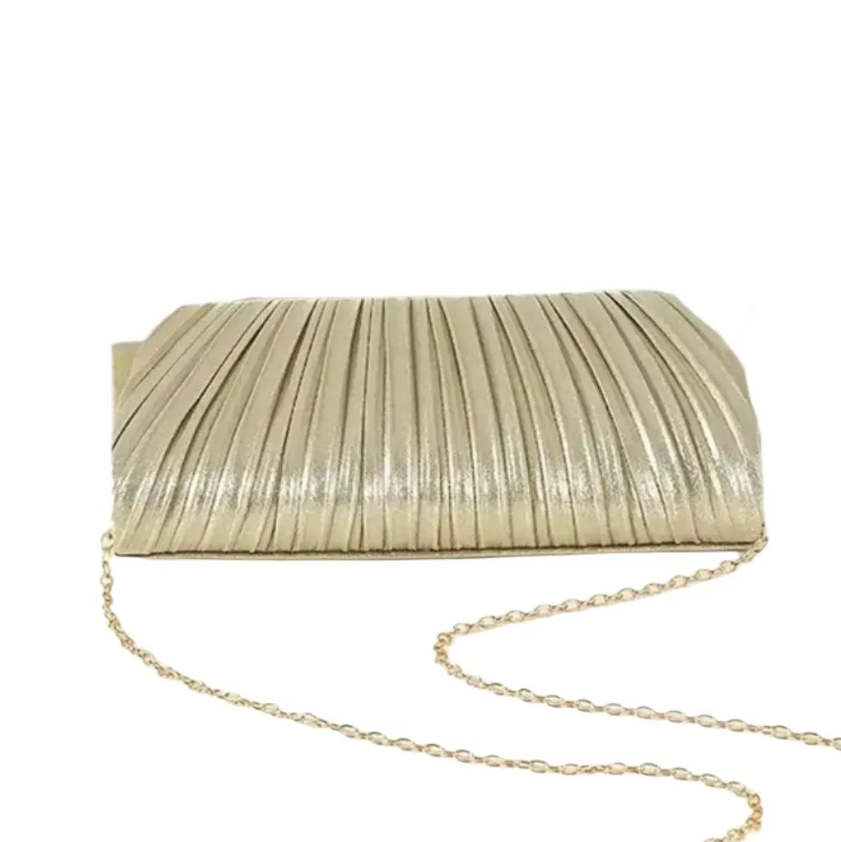 Metallic Gold Clutch Evening Bag