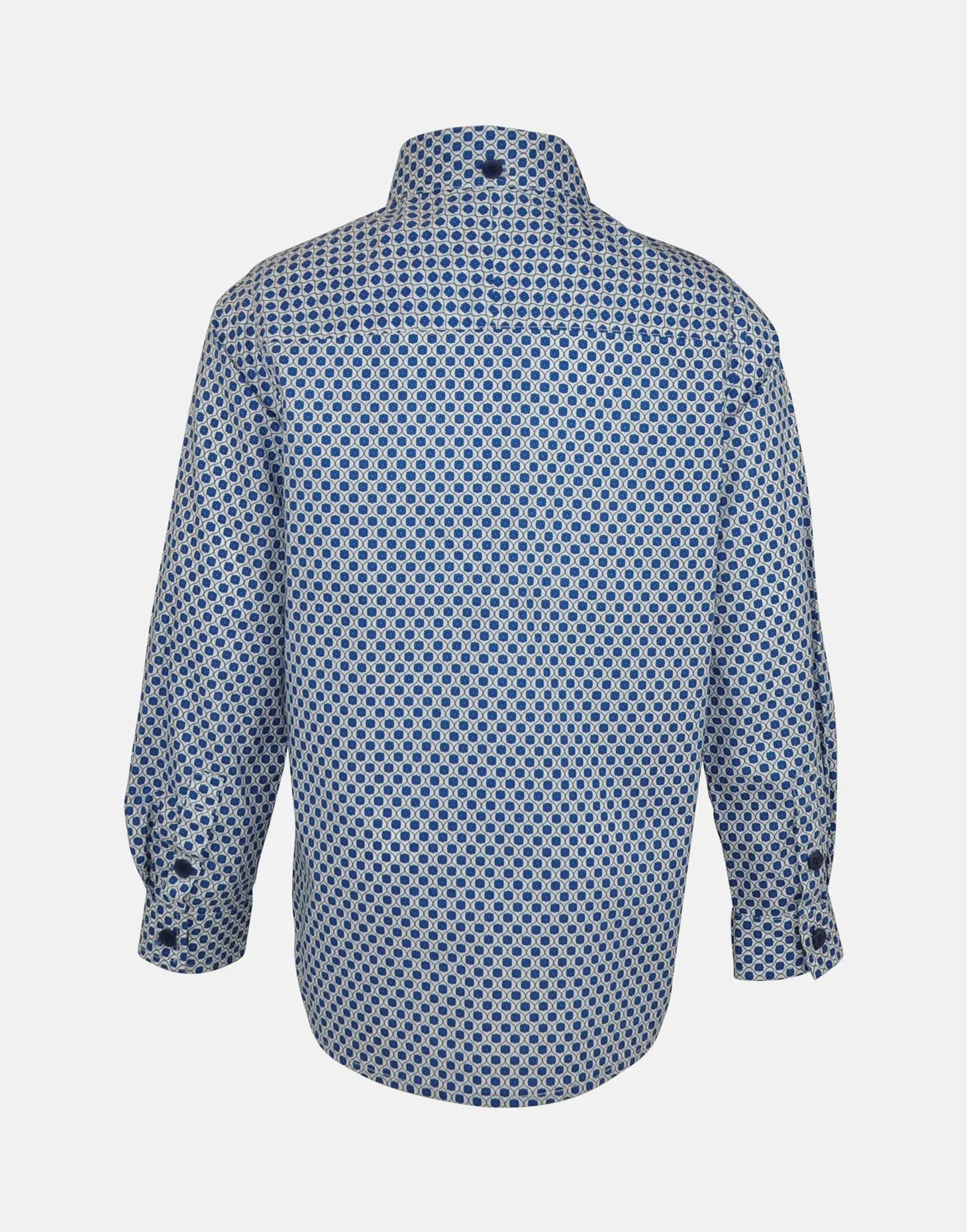 Michael : Blue floral shirt & bowtie