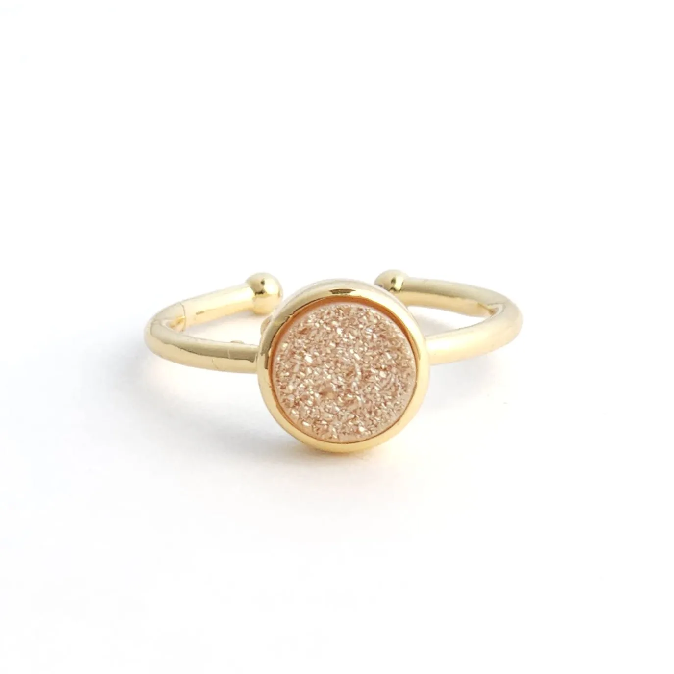 Minimalist Druzy Ring
