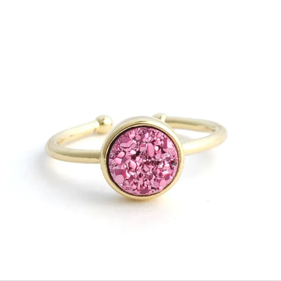 Minimalist Druzy Ring