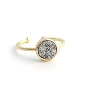 Minimalist Druzy Ring