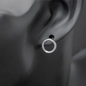 Minimalist Small Circle Stud Earrings