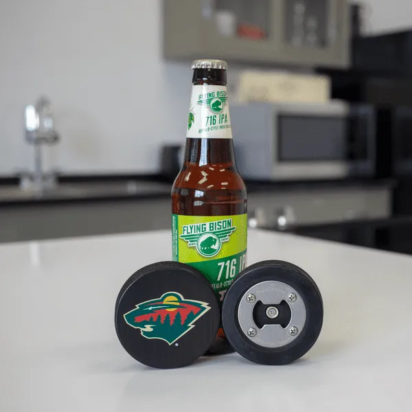 Minnesota Wild, Hockey Puck Bottle Opener
