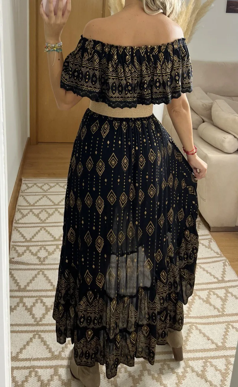Mistic Asymetric Maxi Dress