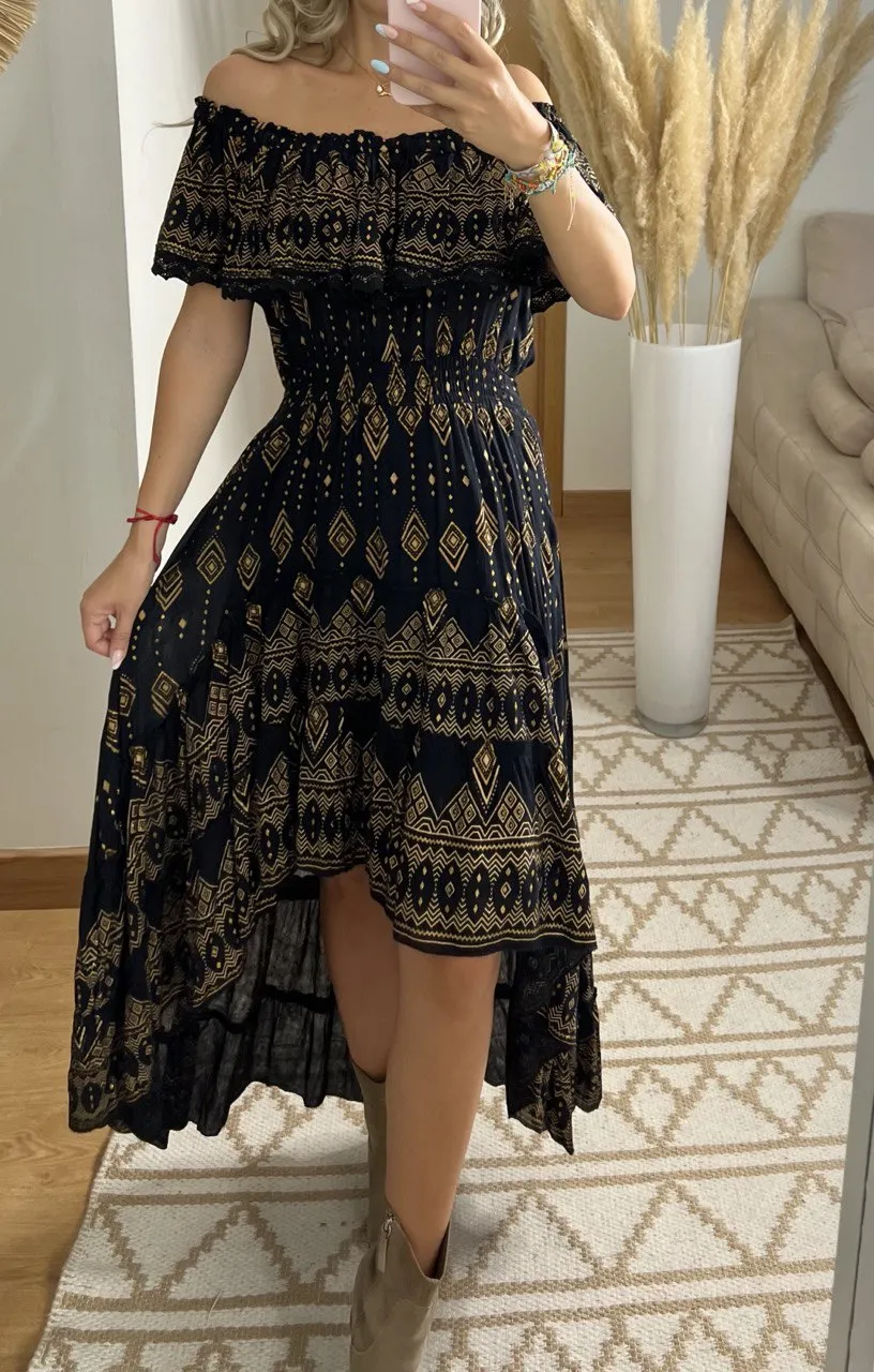 Mistic Asymetric Maxi Dress