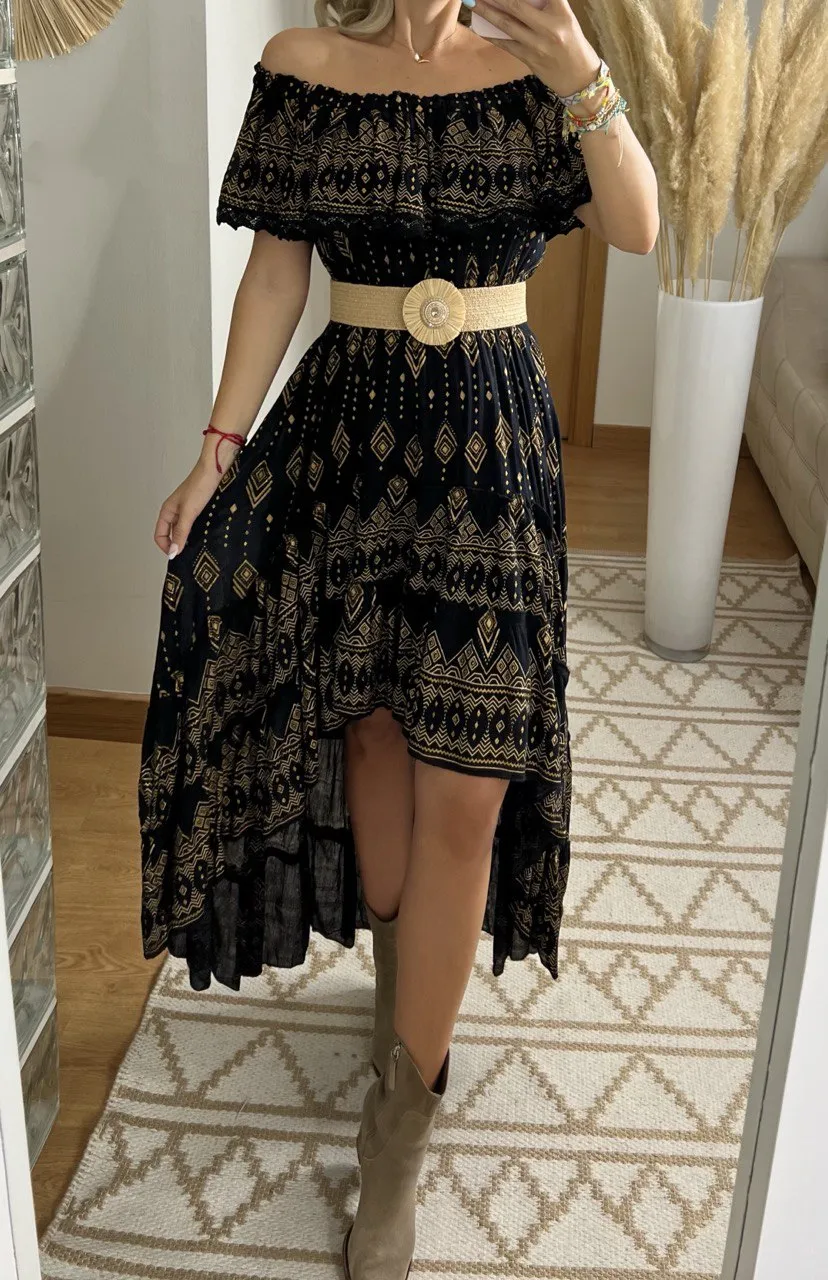 Mistic Asymetric Maxi Dress