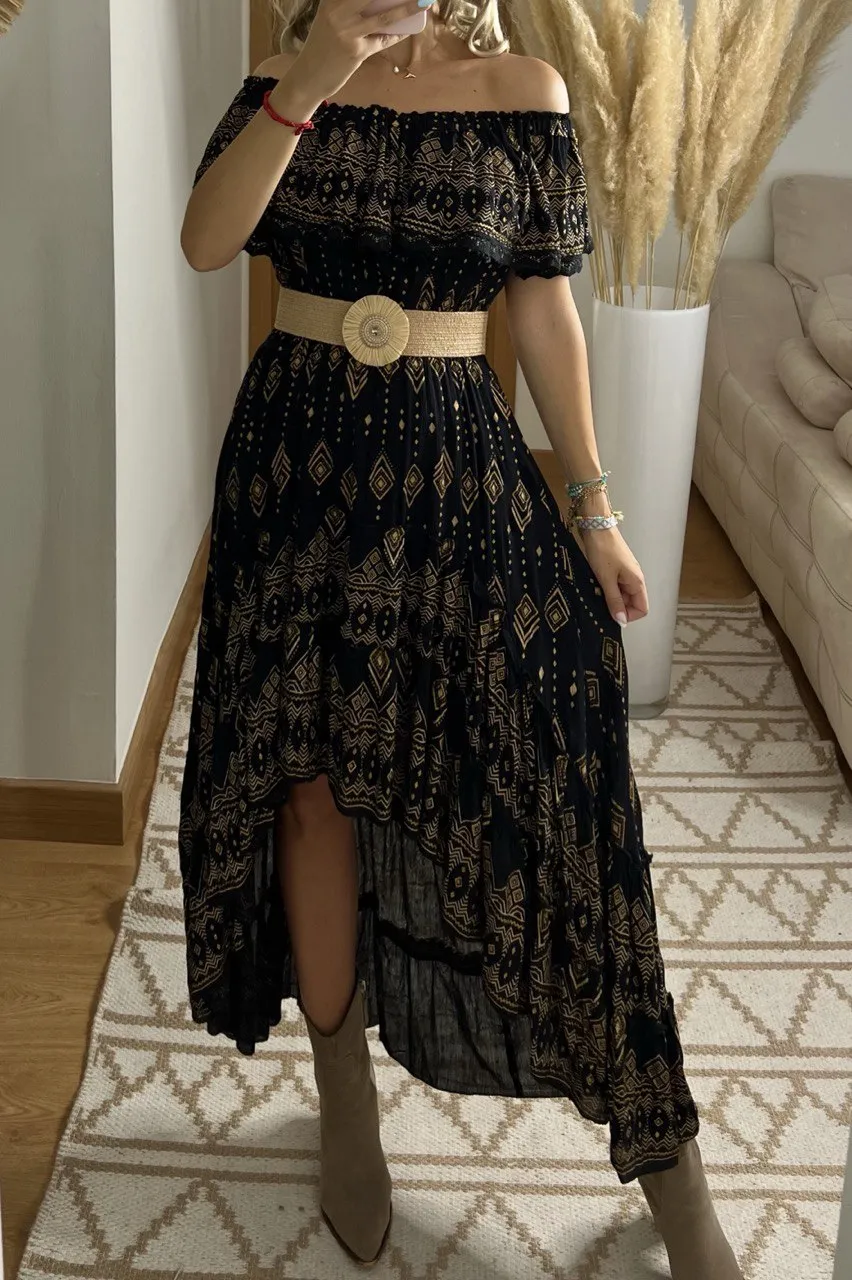 Mistic Asymetric Maxi Dress