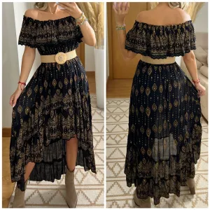 Mistic Asymetric Maxi Dress