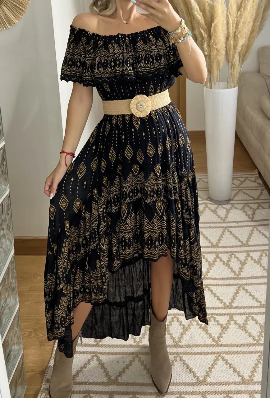 Mistic Asymetric Maxi Dress