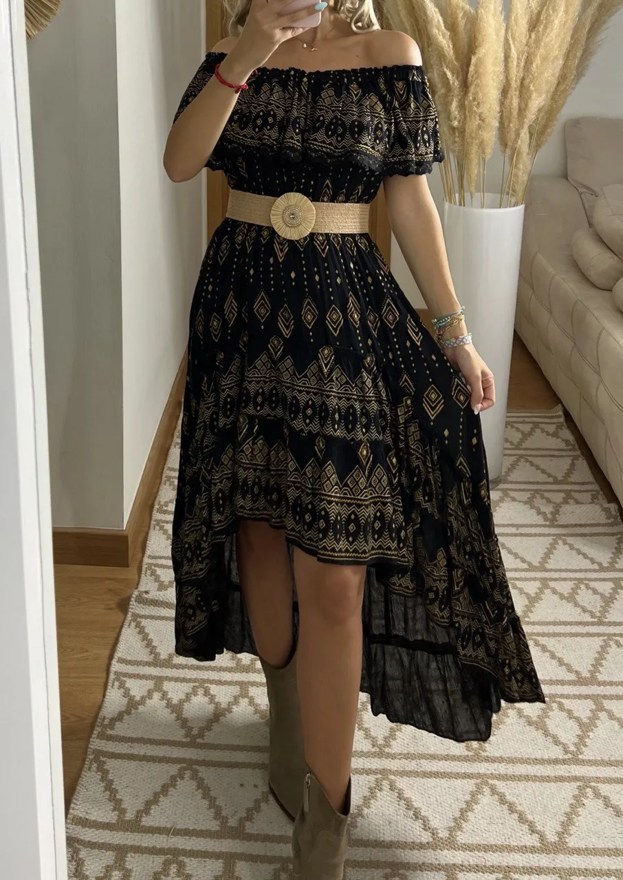 Mistic Asymetric Maxi Dress