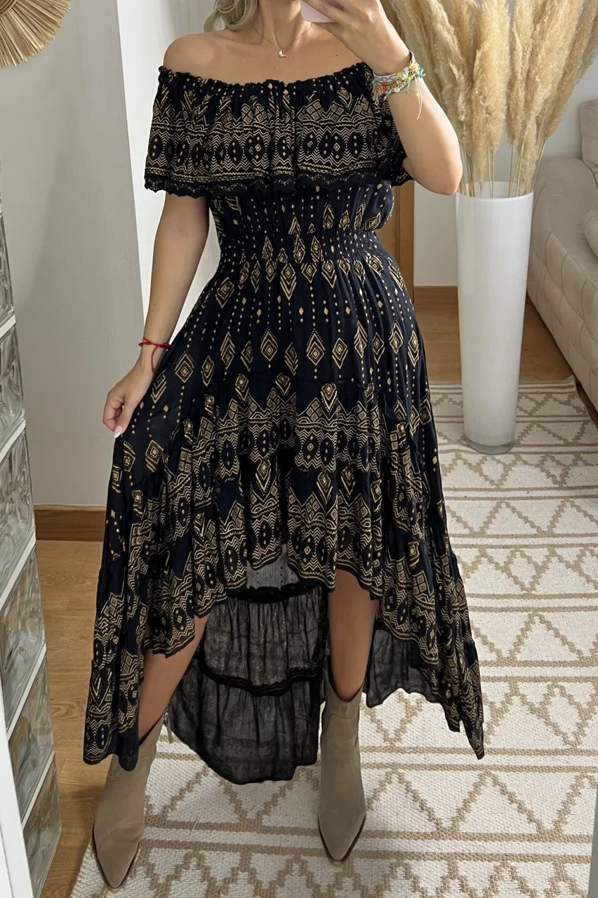 Mistic Asymetric Maxi Dress