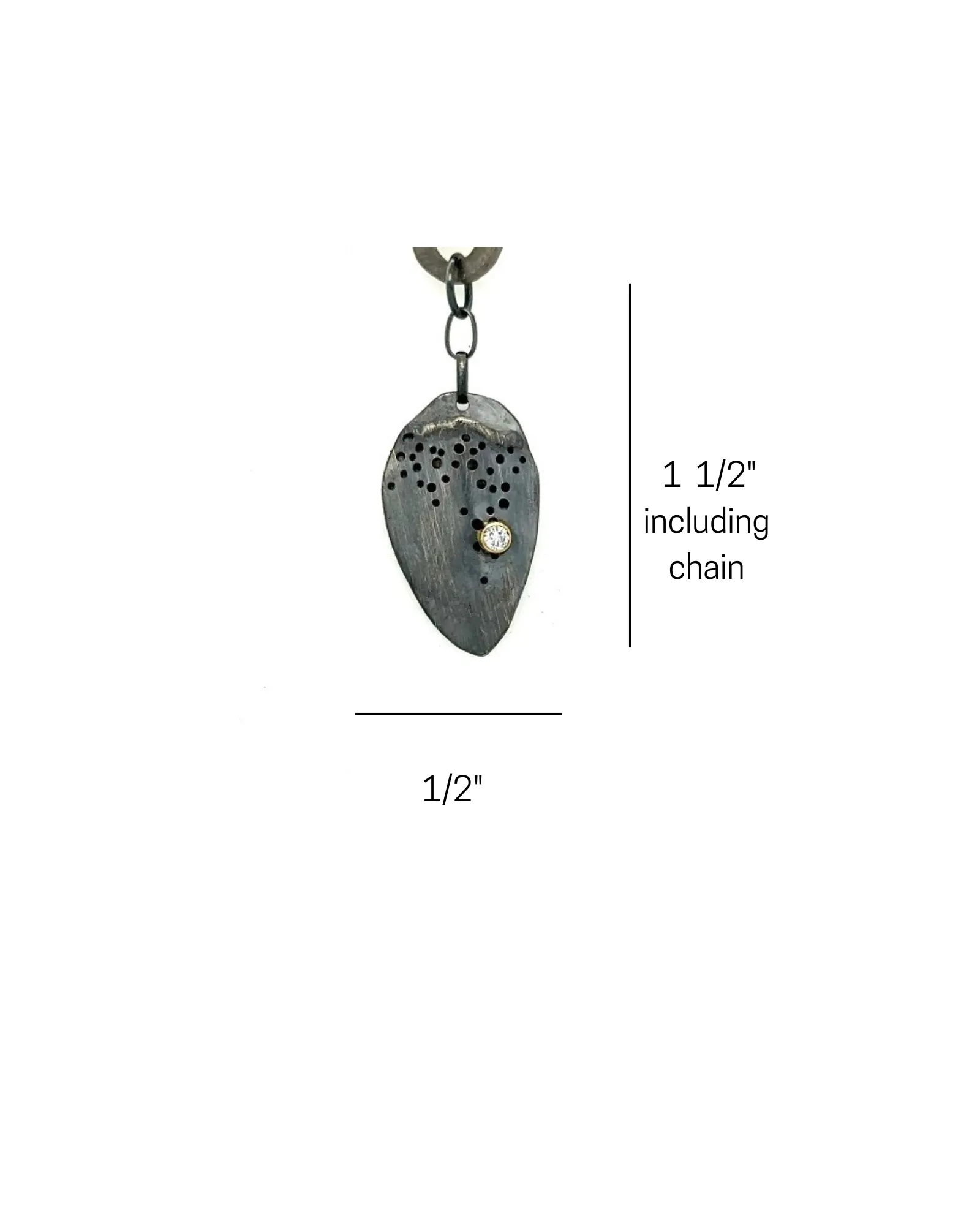 Modern Gold Link Chain with Double Paper Clip Clasp and Desire Talisman