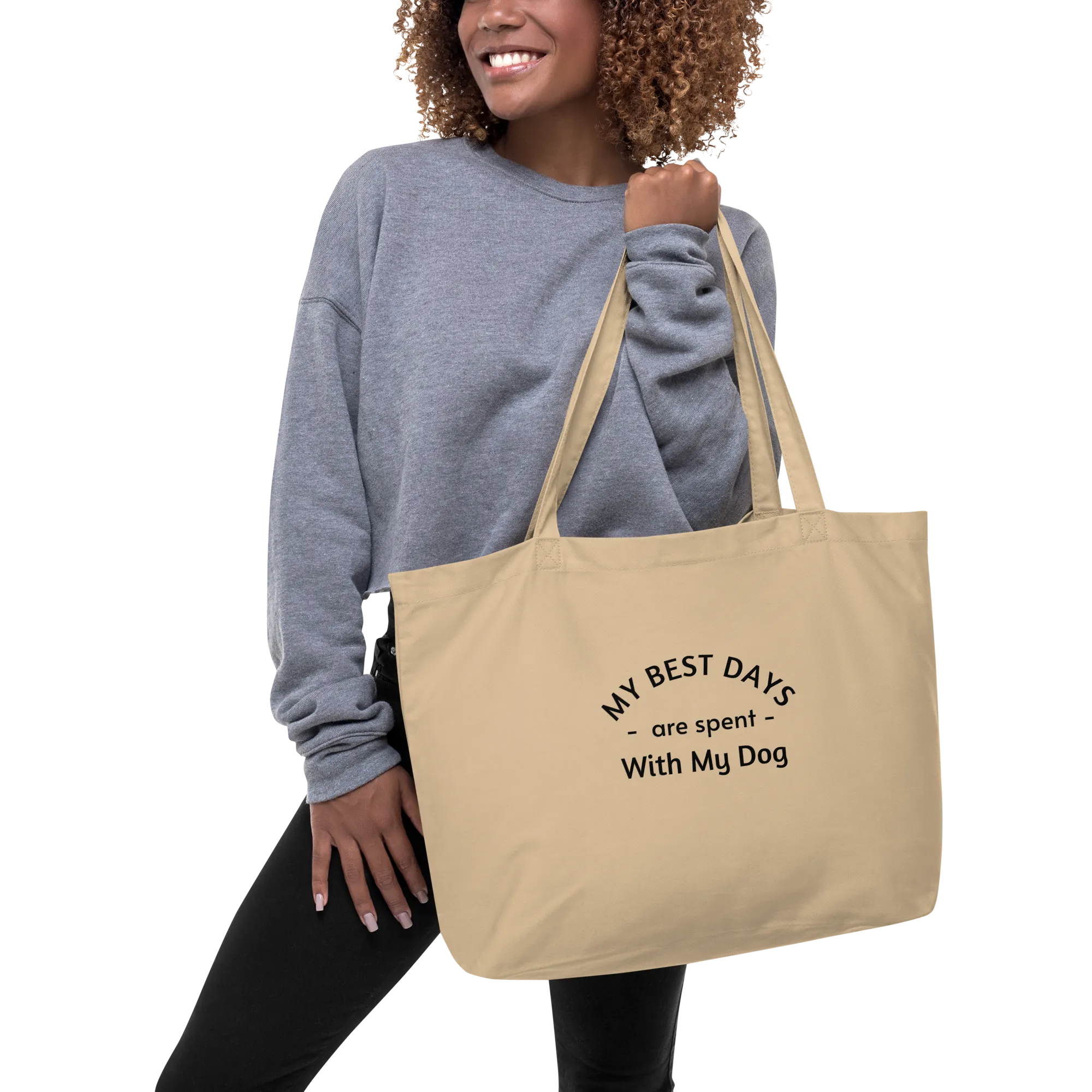 My Best Days are Spent With My Dog (singular) XL Tote/ Shopping Bags