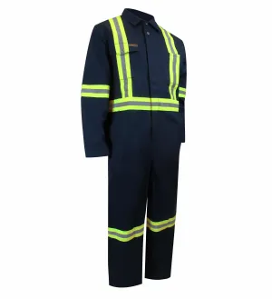 Navy Unlined Coverall with Reflective Striping by Jackfield - Style 70-301R